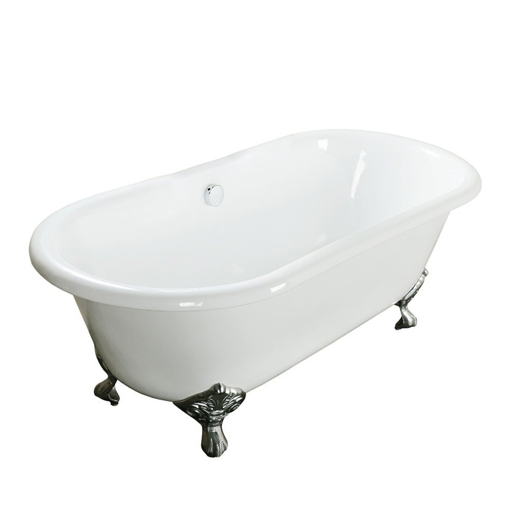 Barclay - Columbus 61 Cast Iron Double Roll Top Tub Kit