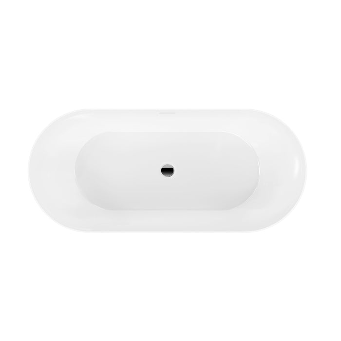 Kinsley 67" Acrylic Tub in Glossy White