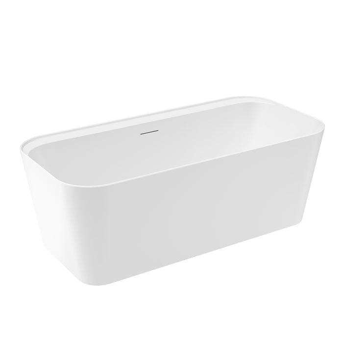 Tambora 67" Acrylic Rectangular Tub in Matte White