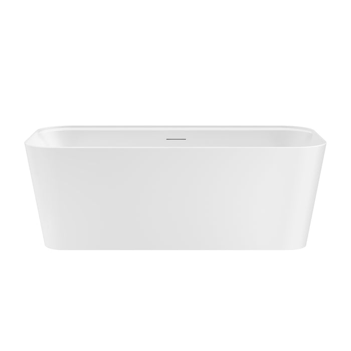 Tambora 67" Acrylic Rectangular Tub in Matte White