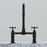 Harding Kitchen Bridge Faucet with Metal Cross Handles