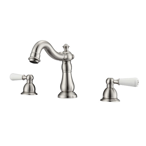 Aldora Widespread Lavatory Faucet with Porcelain Lever Handles