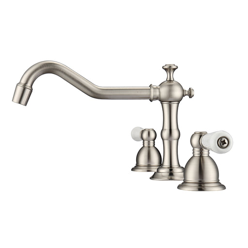 Roma Widespread Lavatory Faucet  with Porcelain Lever Handles