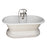 Duet 67" Cast Iron Double Roll Top Tub Kit-Brushed Nickel Accessories