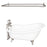 Icarus 67″ Cast Iron Slipper Tub Kit – Brushed Nickel Accessories