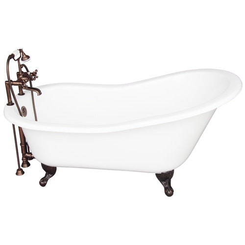 Icarus 67″ Cast Iron Slipper Tub Kit – Oil Rubbed Bronze Accessories