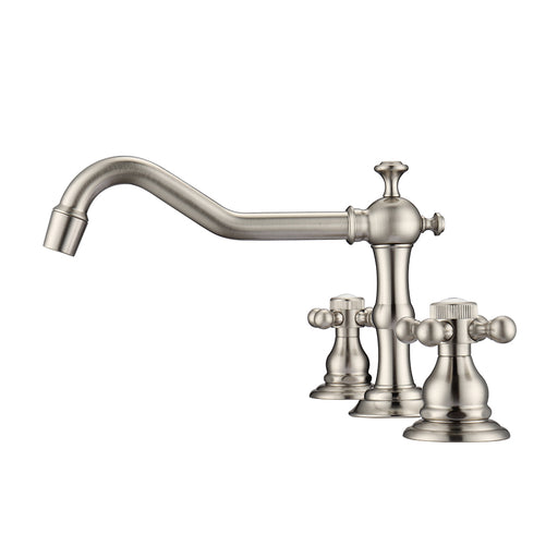 Roma Widespread Lavatory Faucet  with Button Cross Handles